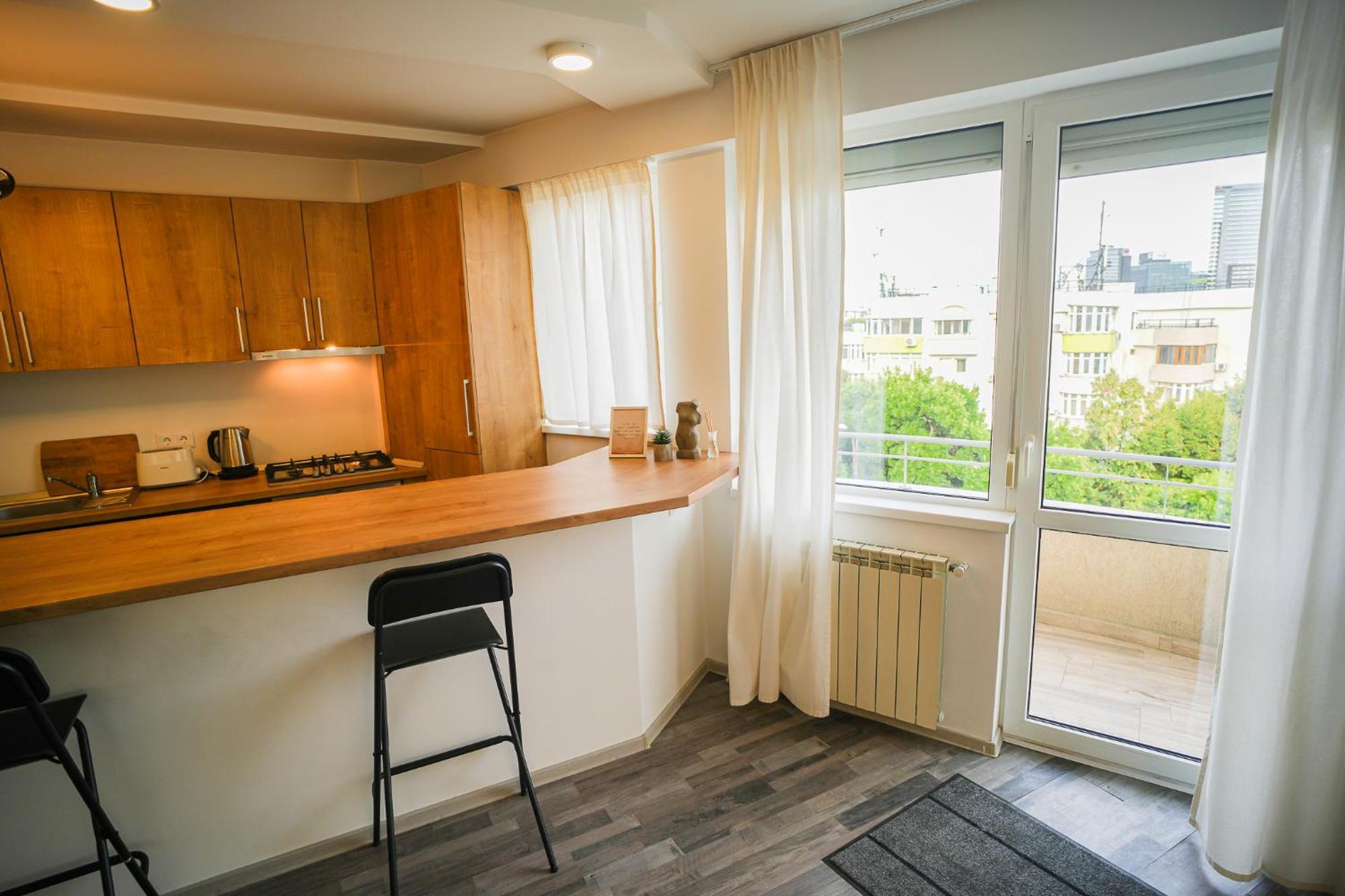 Penthouse With Huge Rooftop Terrace & City View Boekarest Buitenkant foto